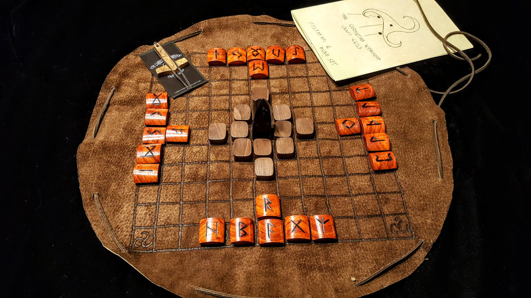 Viking Hnefatafl Board Game/Runes - The Carnutian Workshop