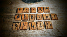 Handmade Younger Futhark Runes (Brown Oak) - The Carnutian Workshop